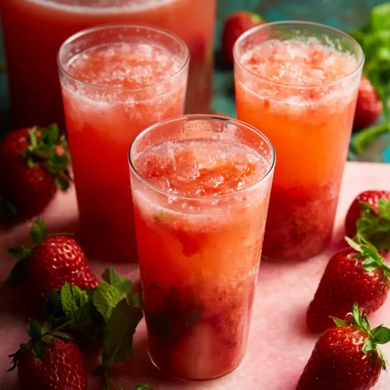 Agua de fresa