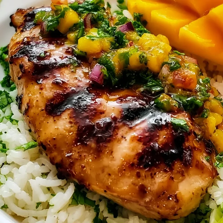 Pollo con miel y lima con salsa de mango