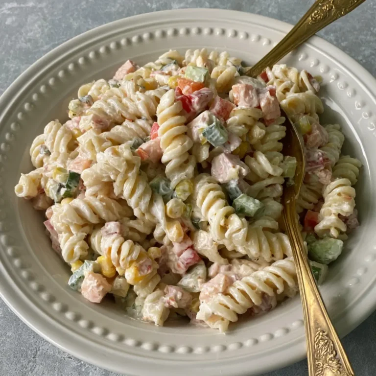 Ensalada cremosa de pasta