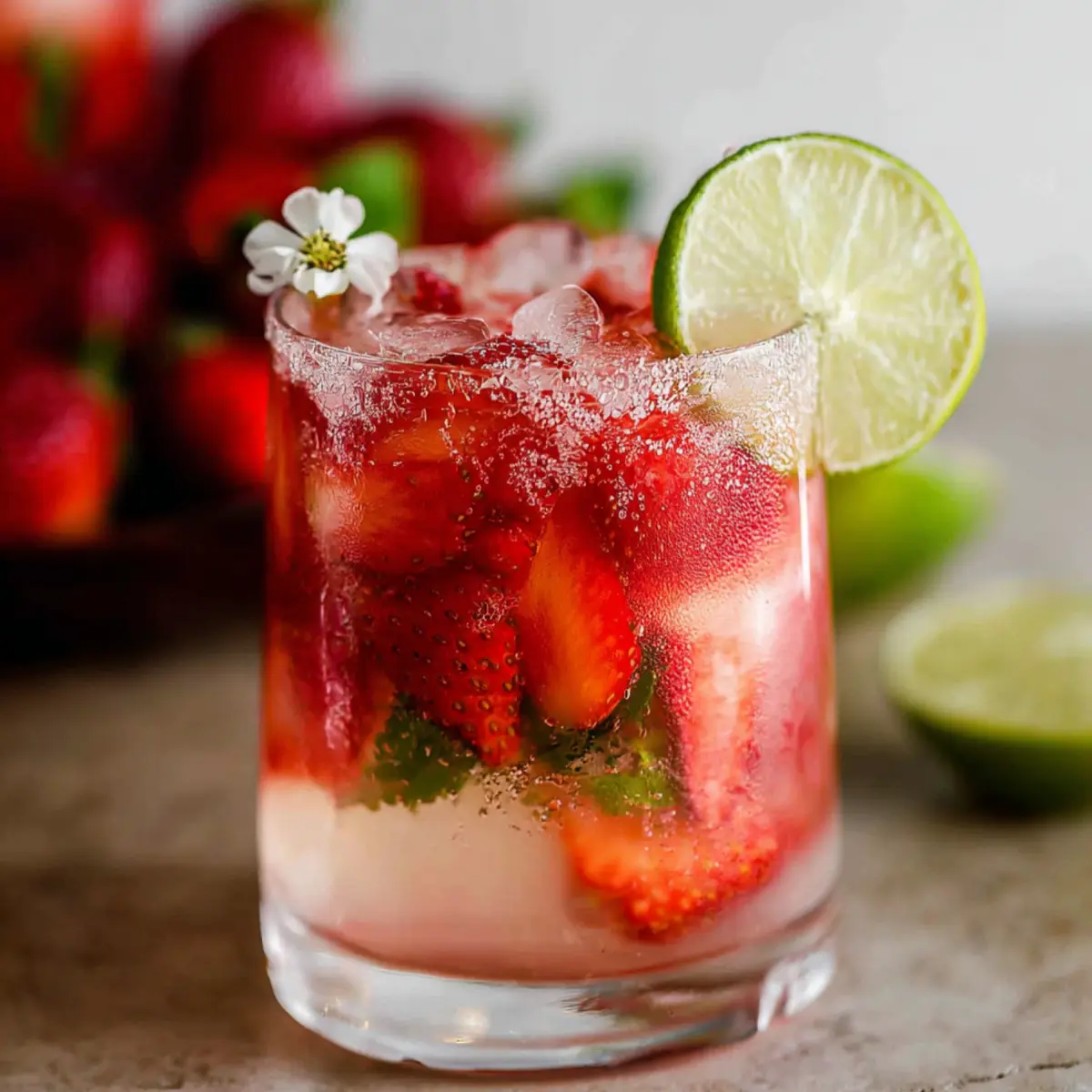 Mojito de fresa