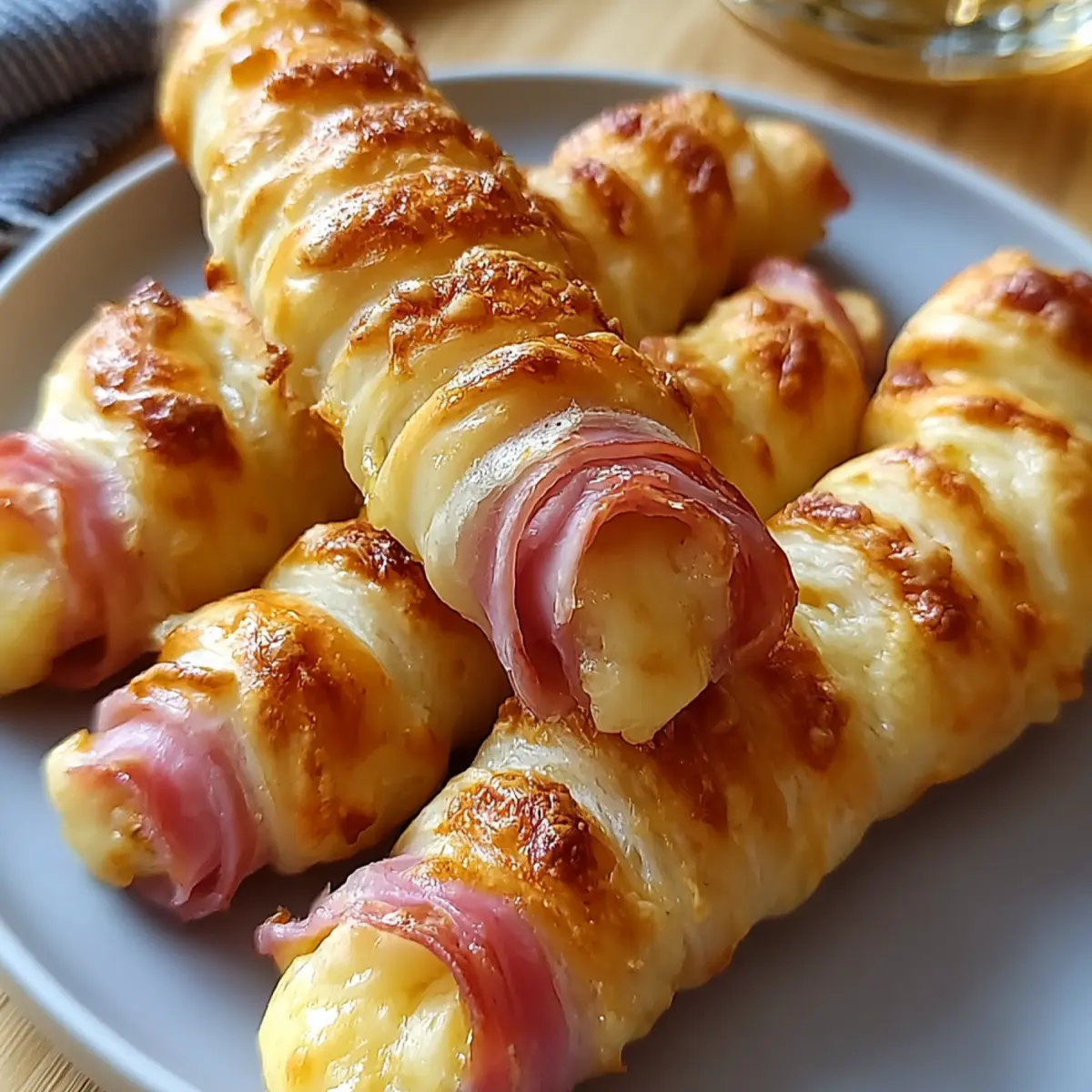 Palitos de jamón y queso