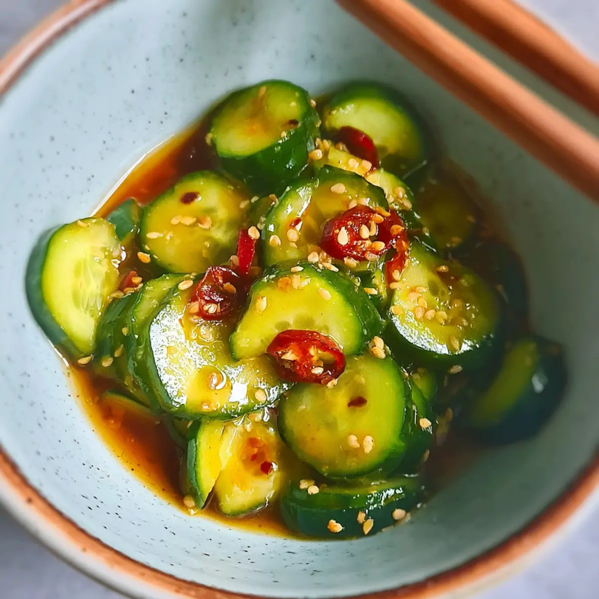 Ensalada asiática de pepino