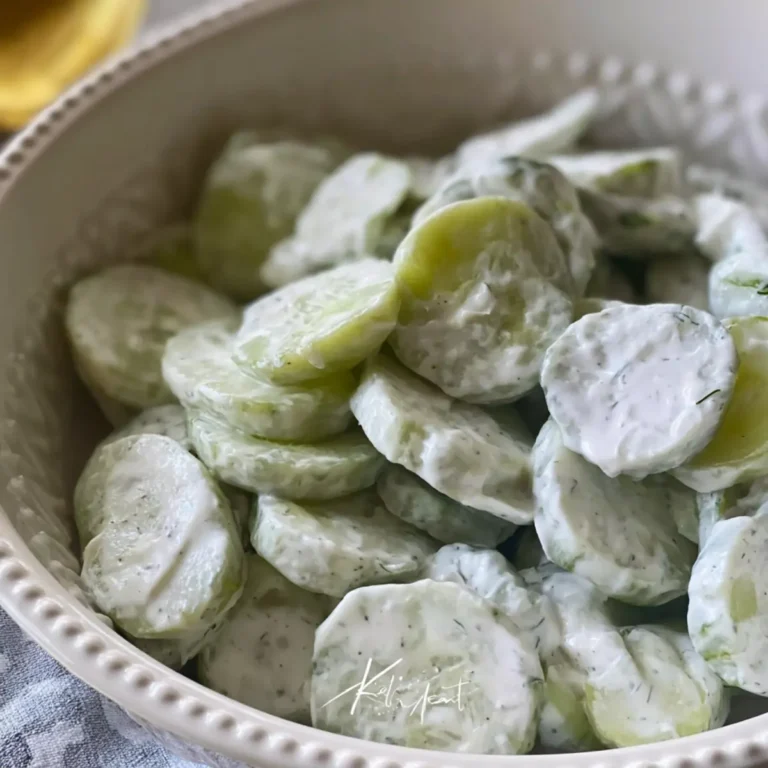 Ensalada cremosa de pepino