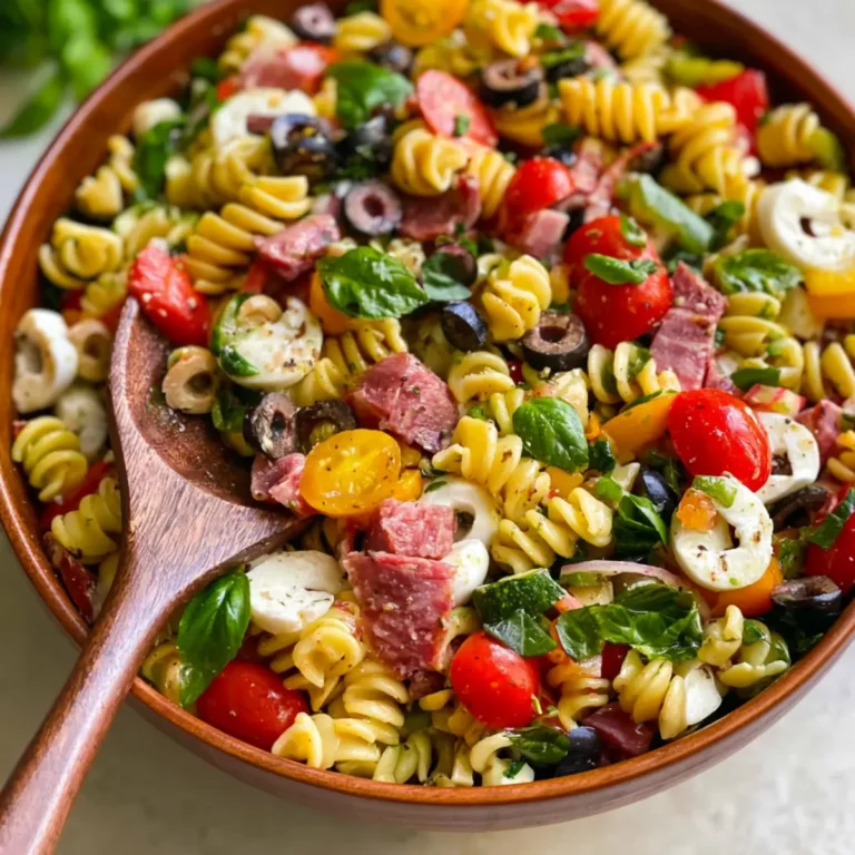 Ensalada de pasta italiana antipasto