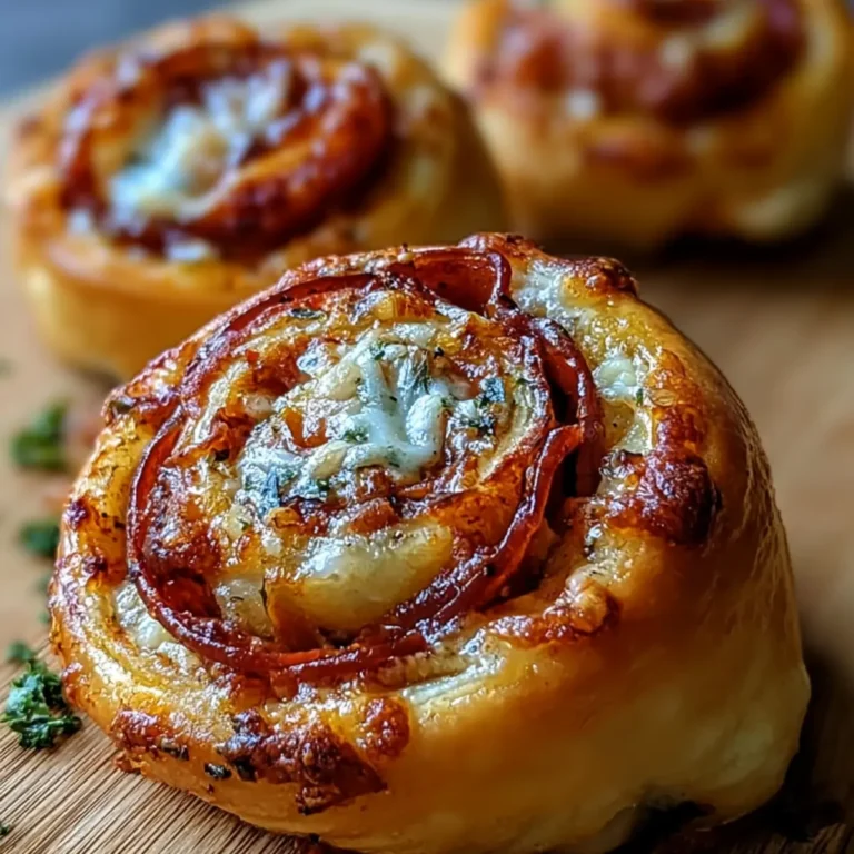 Espirales de pizza de pepperoni y mozzarella
