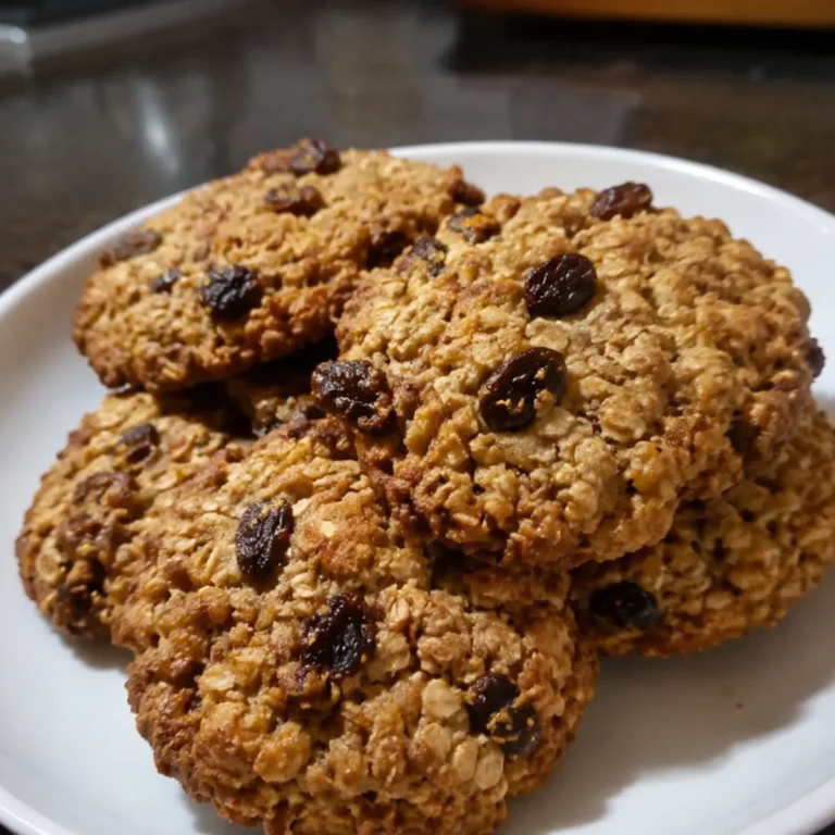 Galletitas saludables de avena, manzana y pasas