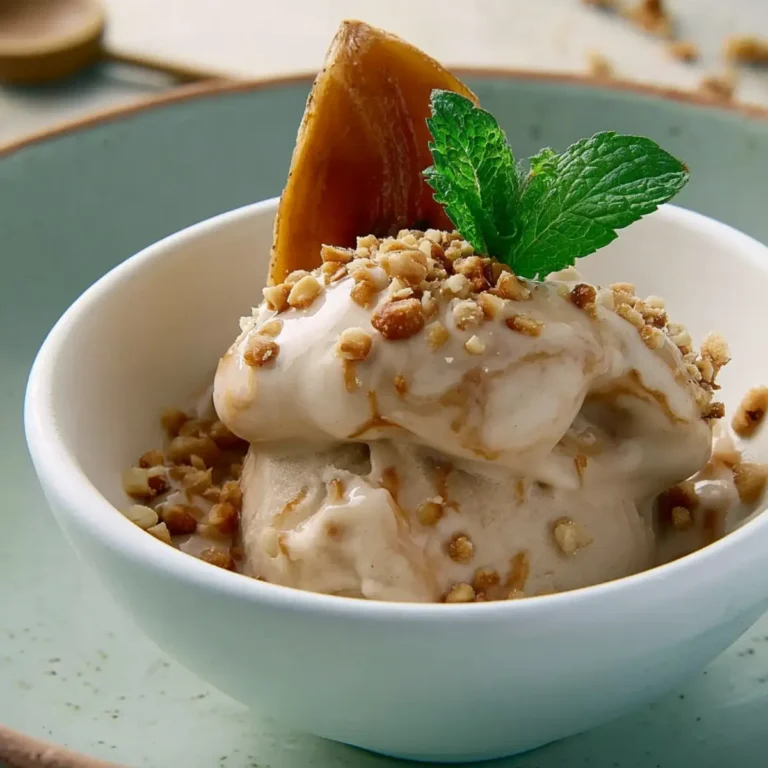 Helado de plátano y café