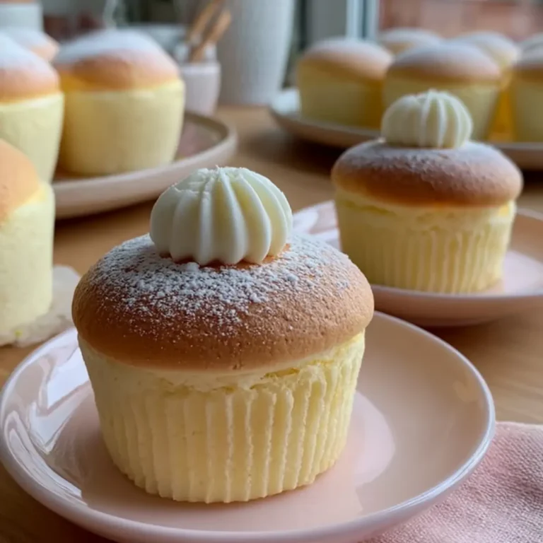 Japanese Cotton Cheesecake Cupcakes