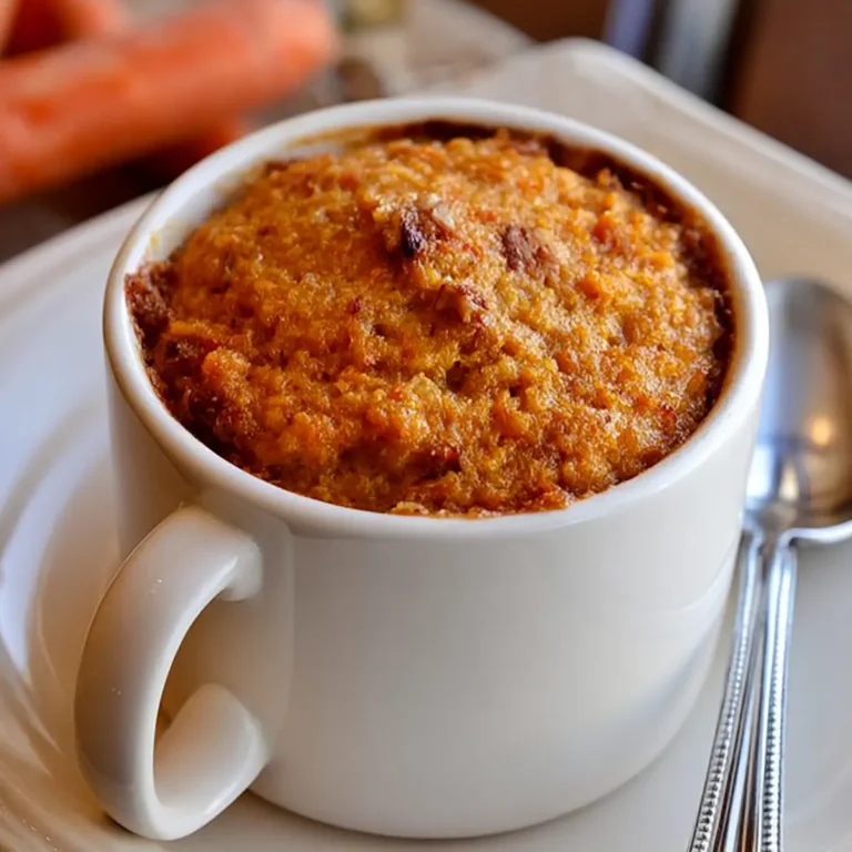 Mug Cake de Zanahoria en 3 minutos