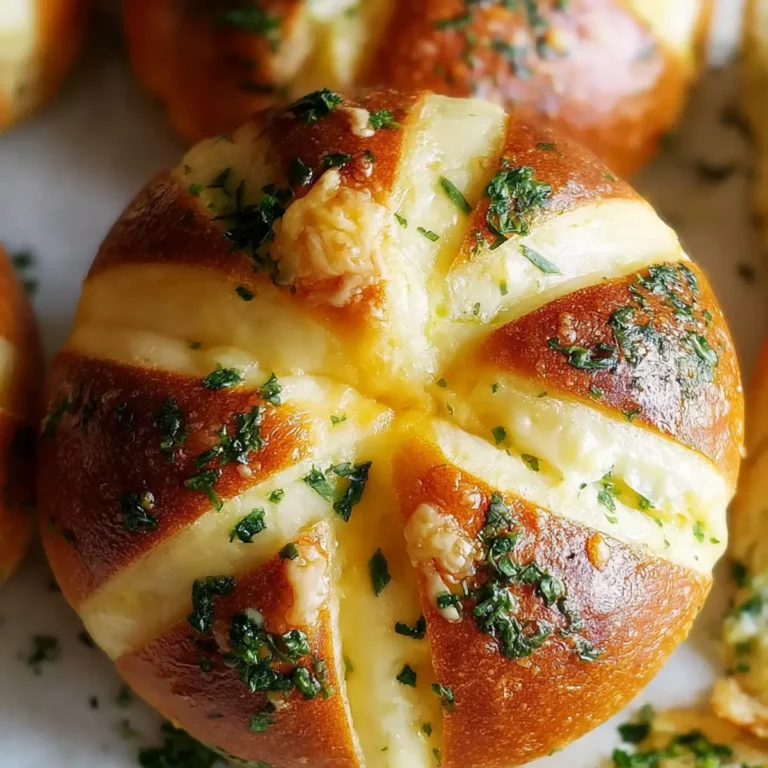 Pan de ajo coreano con queso crema