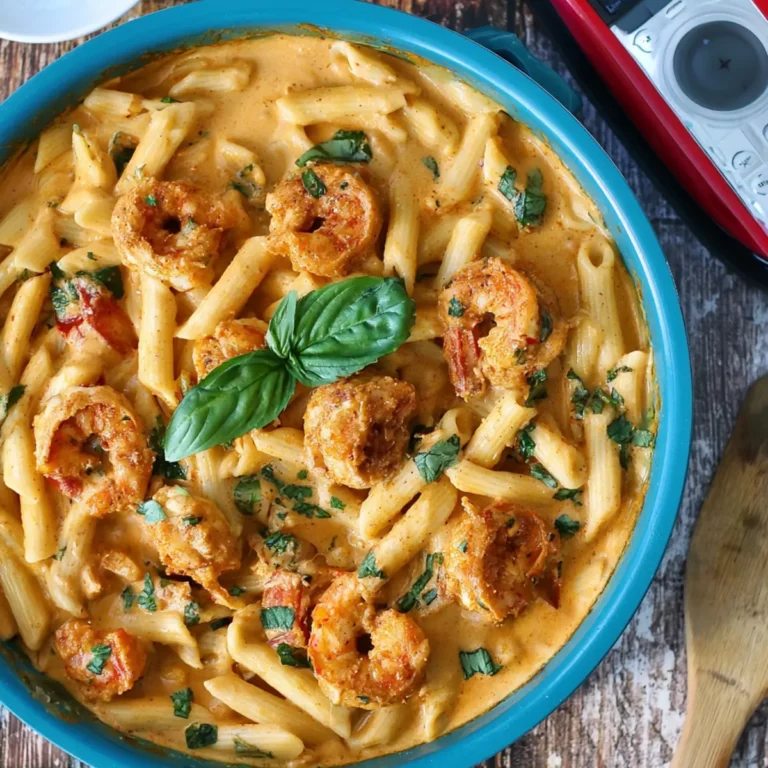 Pasta Marry Me de camarones
