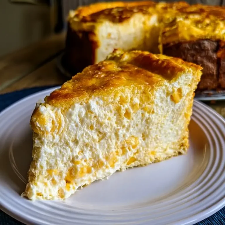 Pastel Imposible de Elote y Queso