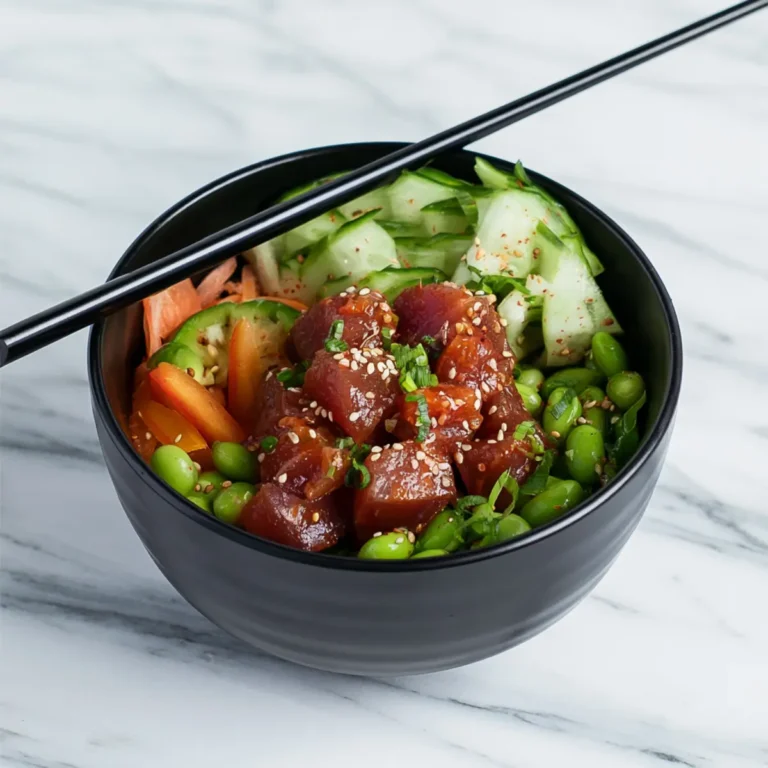 Poke bowl de ahi picante