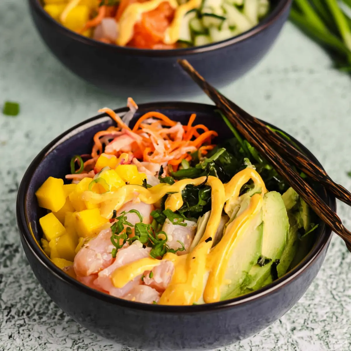 Poke bowls California caseros