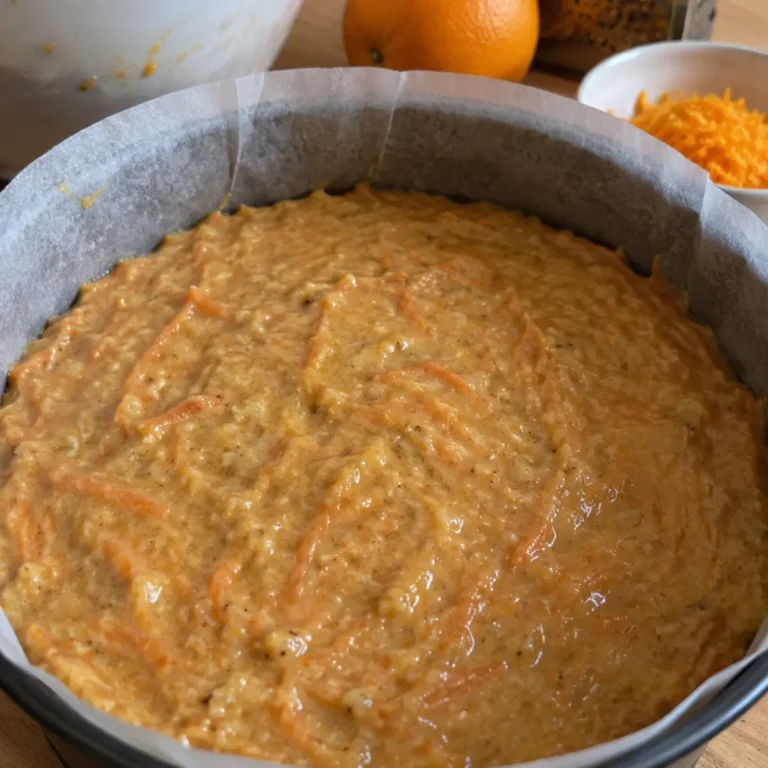 Tarta de zanahoria y naranja sin harina ni azúcar