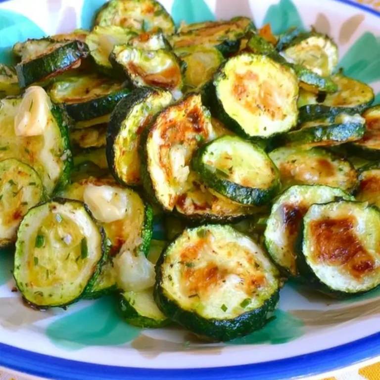 calabacitas asadas con ajo y limón