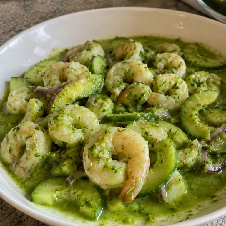 Aguachile verde de camarón