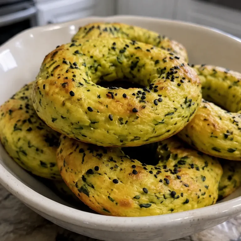 Bagels de calabacín bajos en carbohidratos, cetogénicos