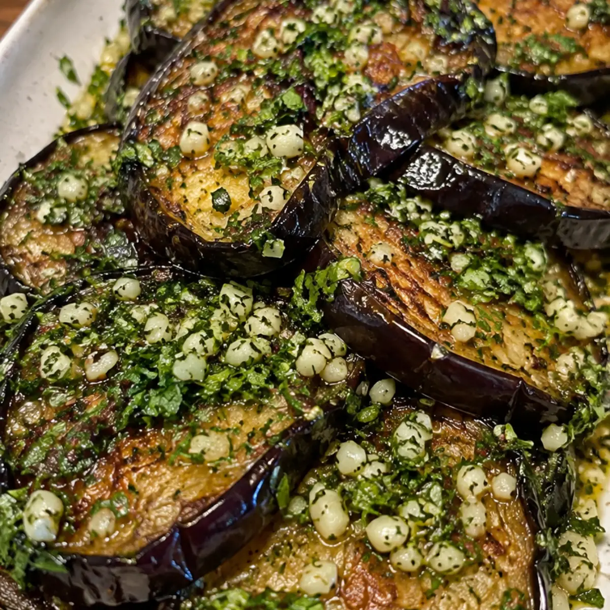 Berenjenas a la Provenzal con mucho Ajo y Perejil
