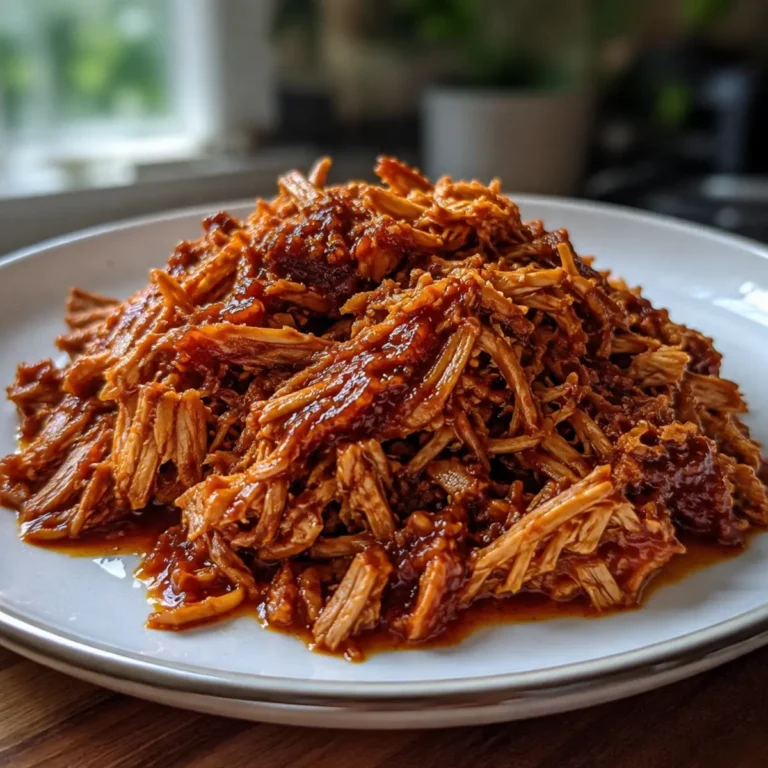 Cerdo desmenuzado a la barbacoa