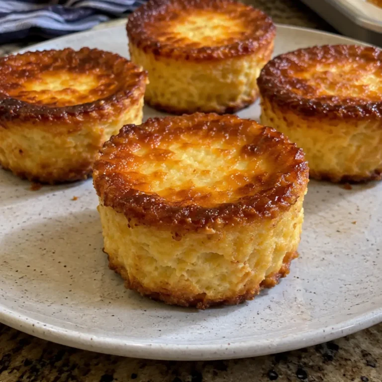 Flanecitos de elote con queso crema