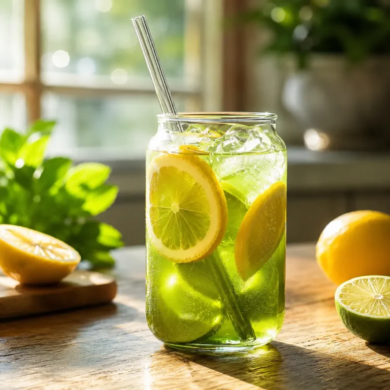 Limonada de matcha