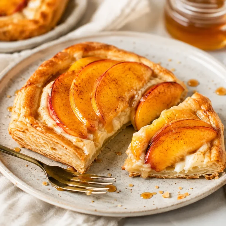 Mini tartaletas de melocotón y queso crema