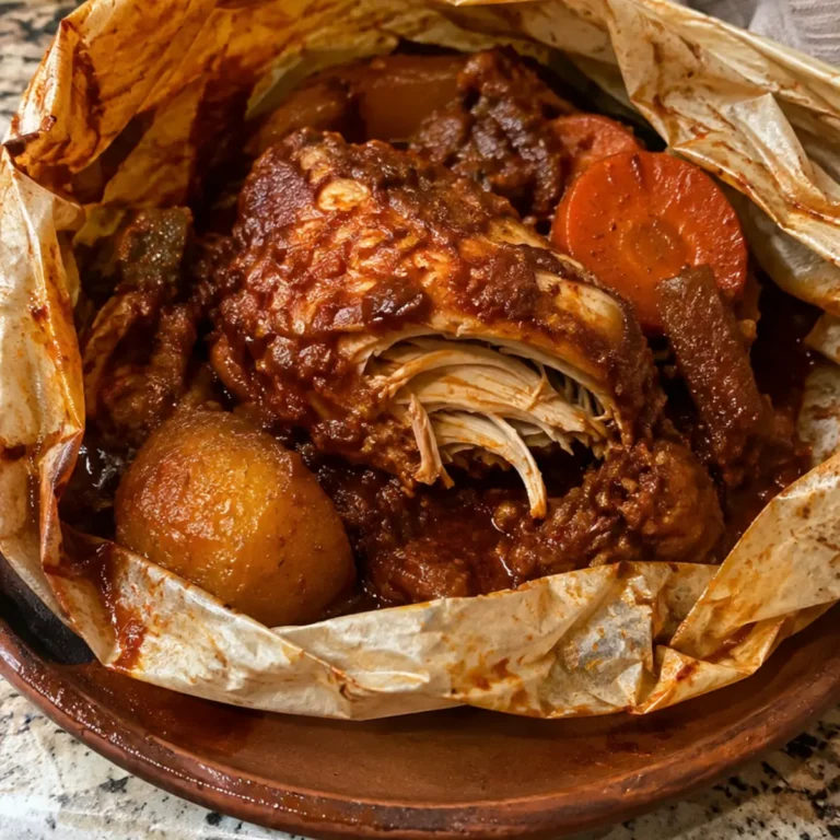 Mixiotes de pollo