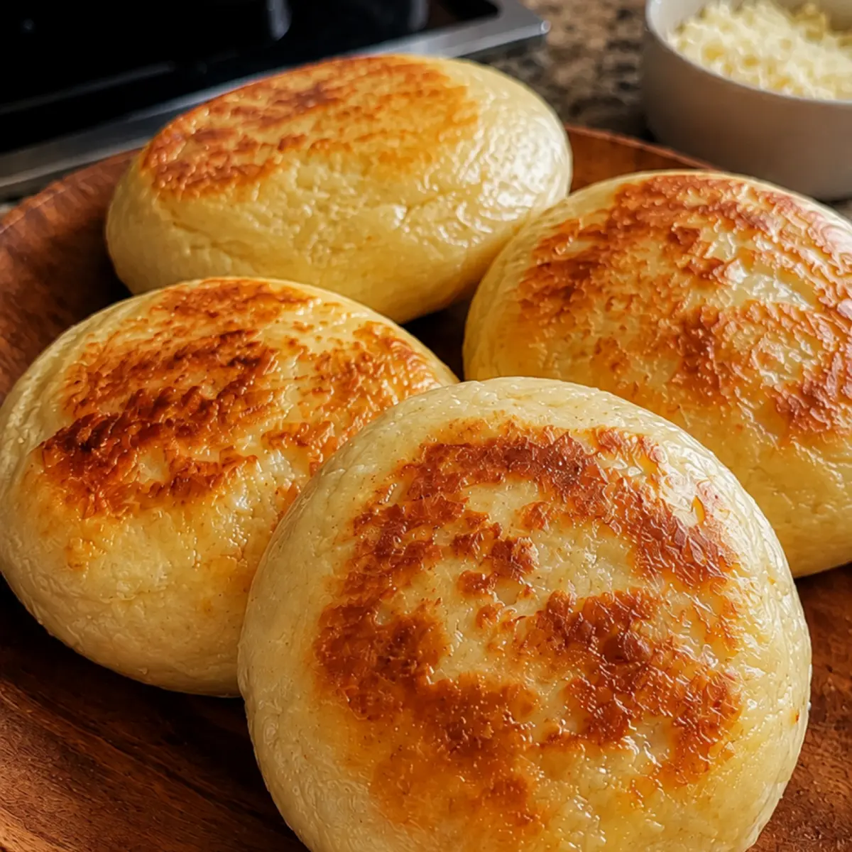 Panecitos de Queso sin levadura y en sartén