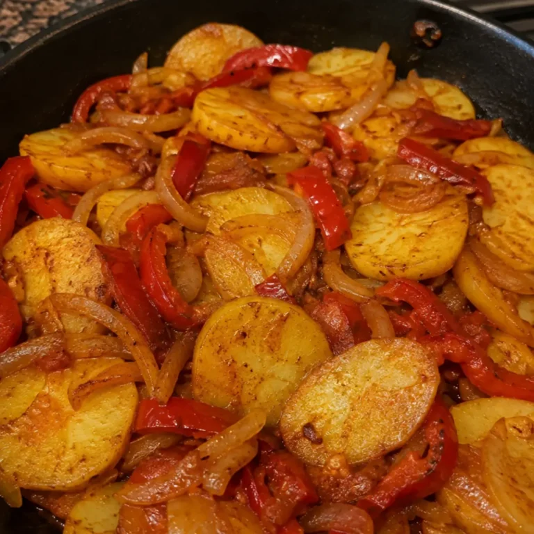 Papas Españolas con Cebolla y Morrón