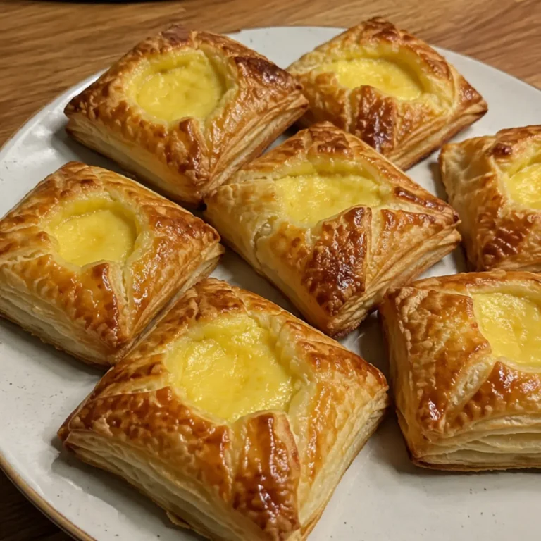 Pastelitos de Crema Pastelera, una receta simple que luce increíble