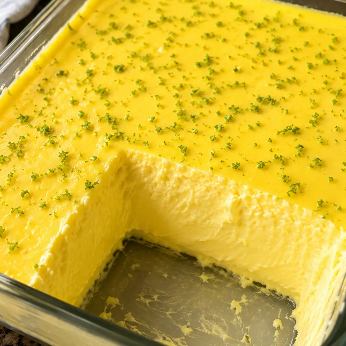 Postre cremoso de limón