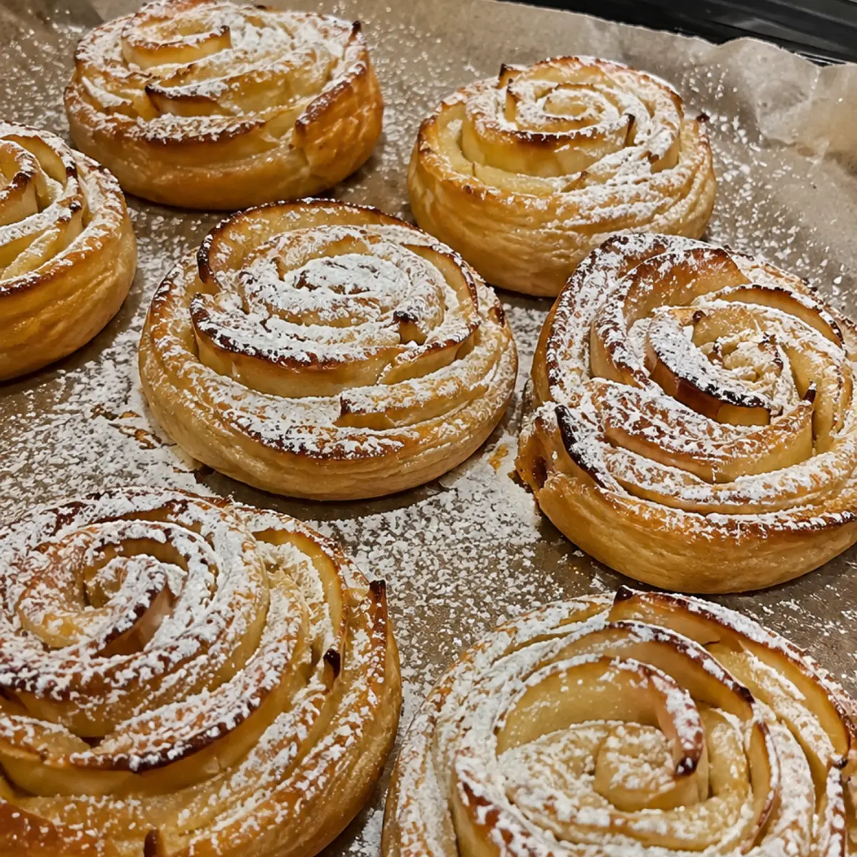 ¡Postre de solo 3 manzanas y hojaldre
