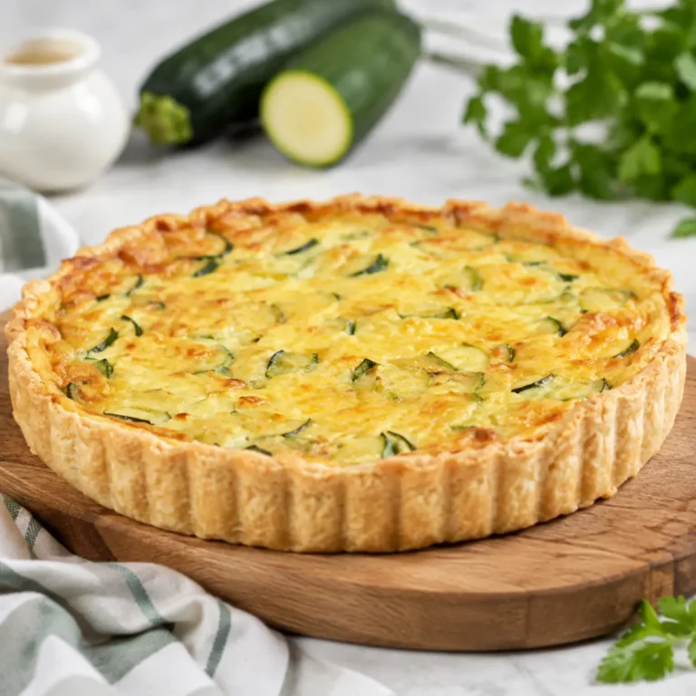 Quiche de calabacín y queso de cabra