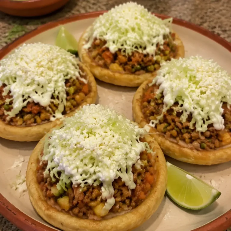 Sopes de picadillo