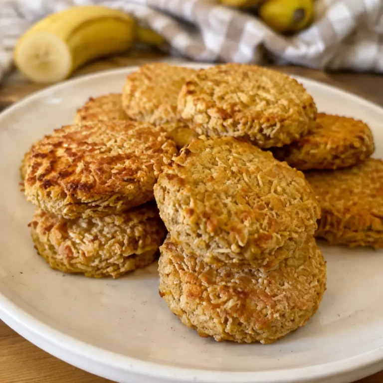 Tortitas de Banana y Coco sin azúcar agregada 便