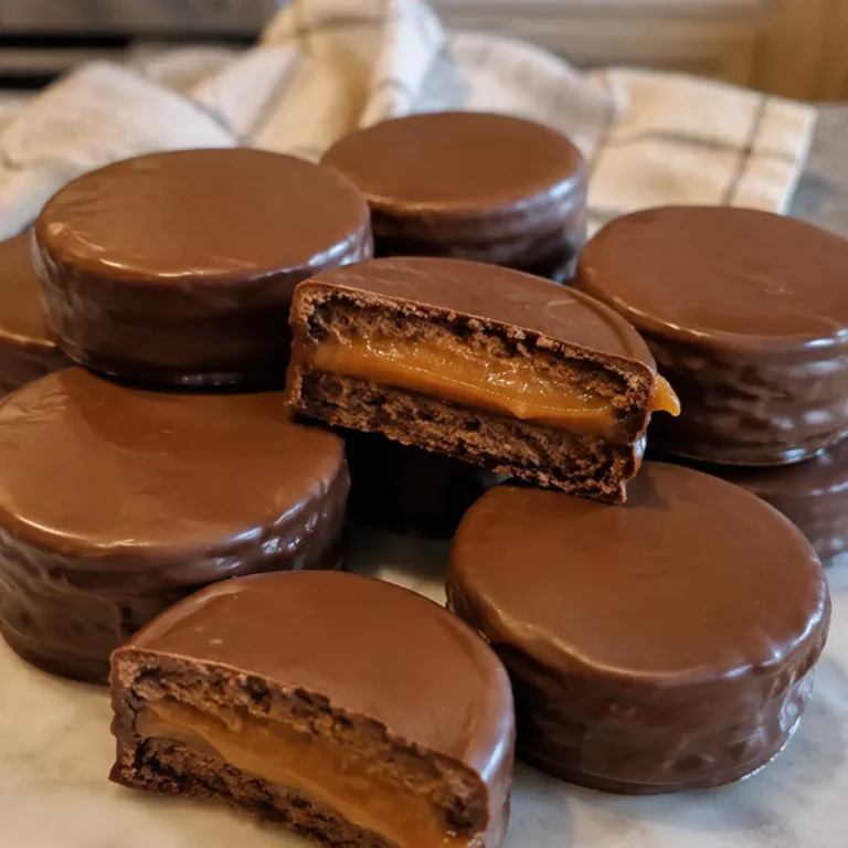 Alfajores de chocolate bañados
