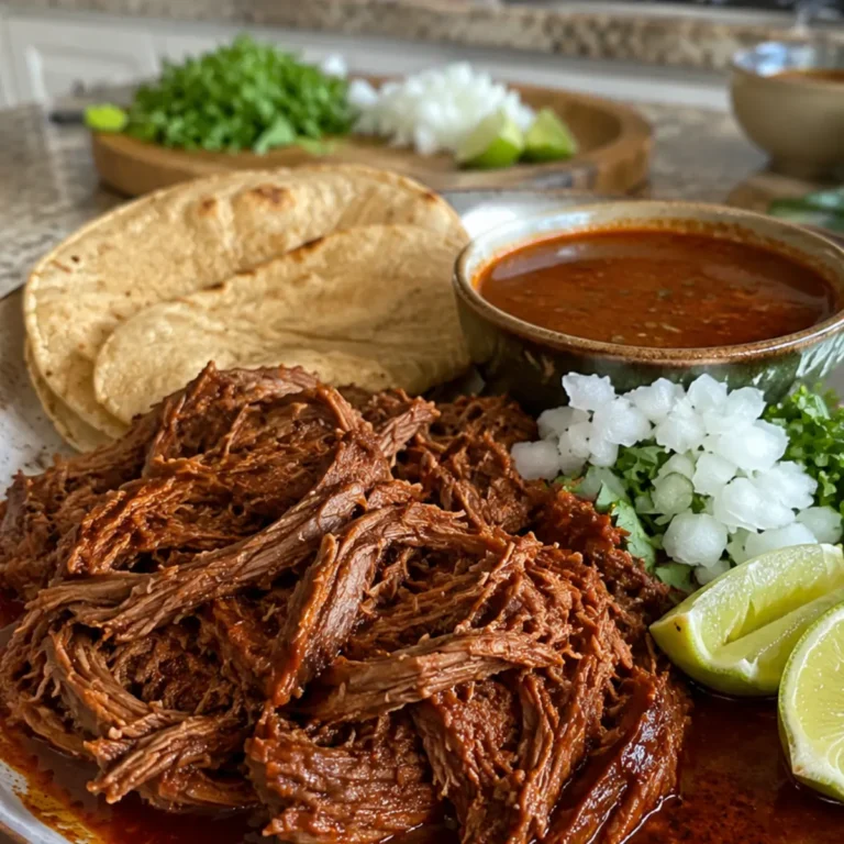Barbacoa de res con consomé